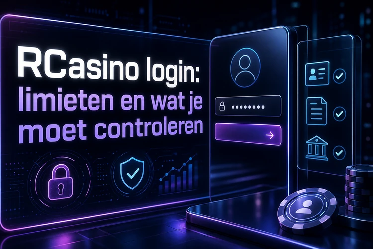 RCasino login: limieten en wat je moet controleren