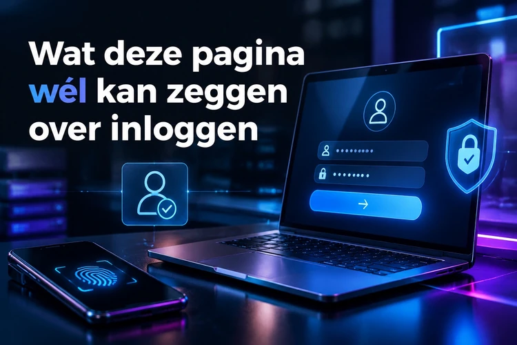 Wat deze pagina wél kan zeggen over inloggen