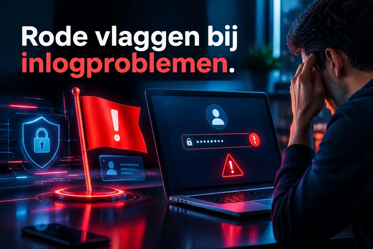 Rode vlaggen bij inlogproblemen