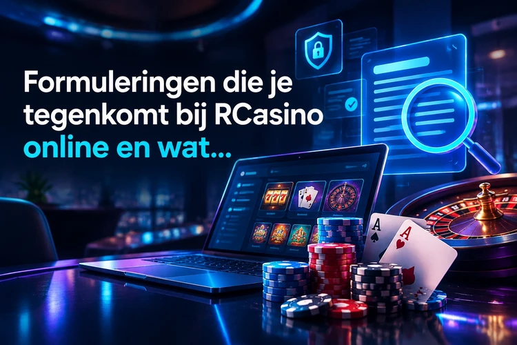 Formuleringen die je tegenkomt bij RCasino online en wat ze niet betekenen